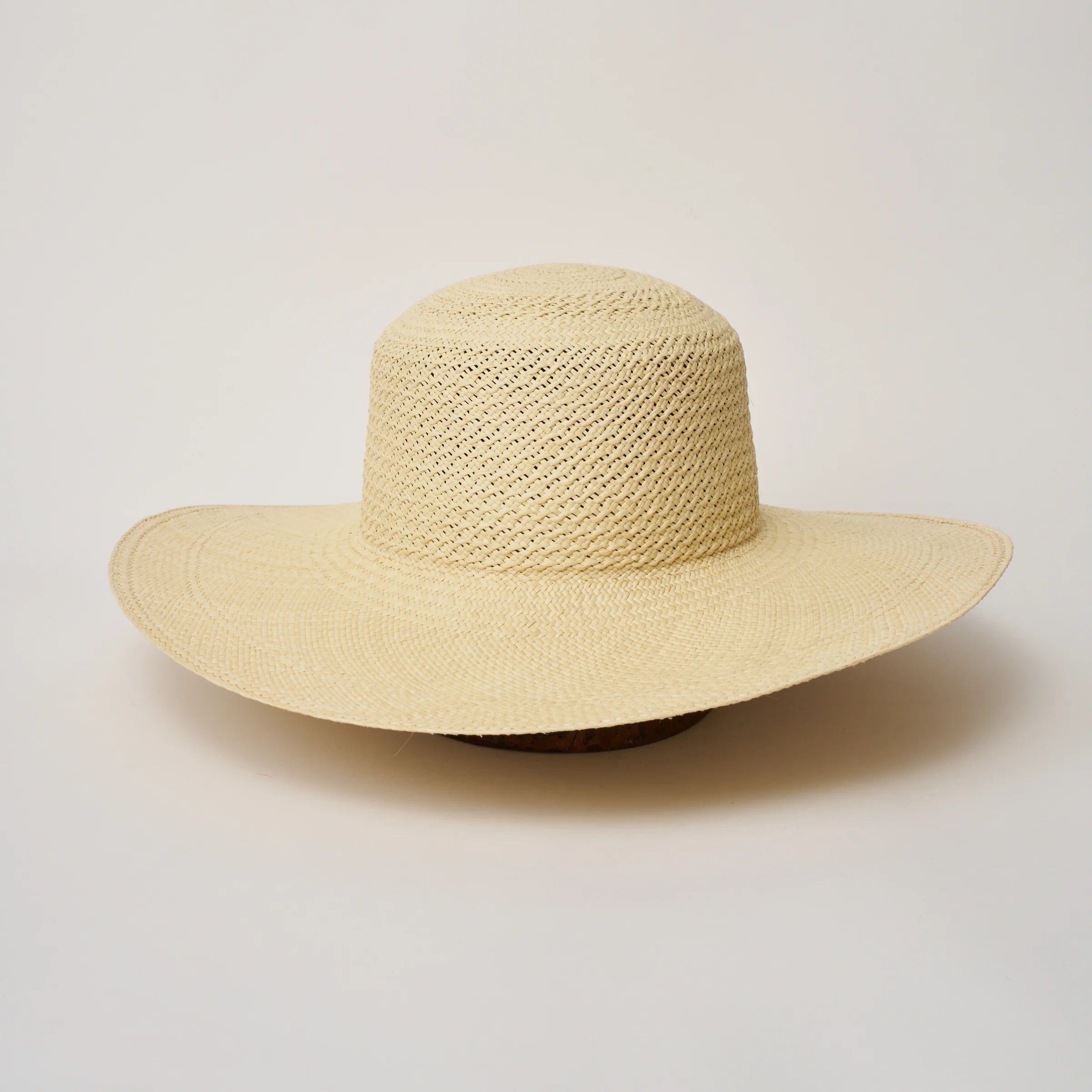 Studio image of the Rio Natural coloured Panama Hat shown from the front.